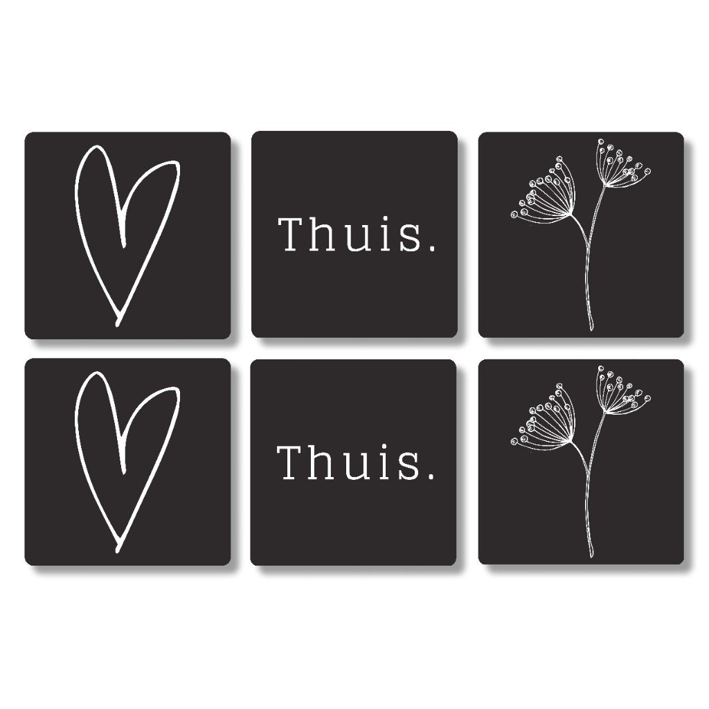 onderzetters zwart onderzetters