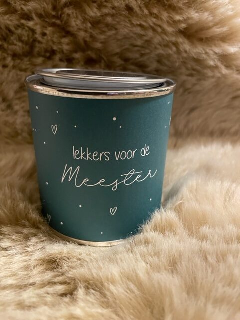 blikje voor meester